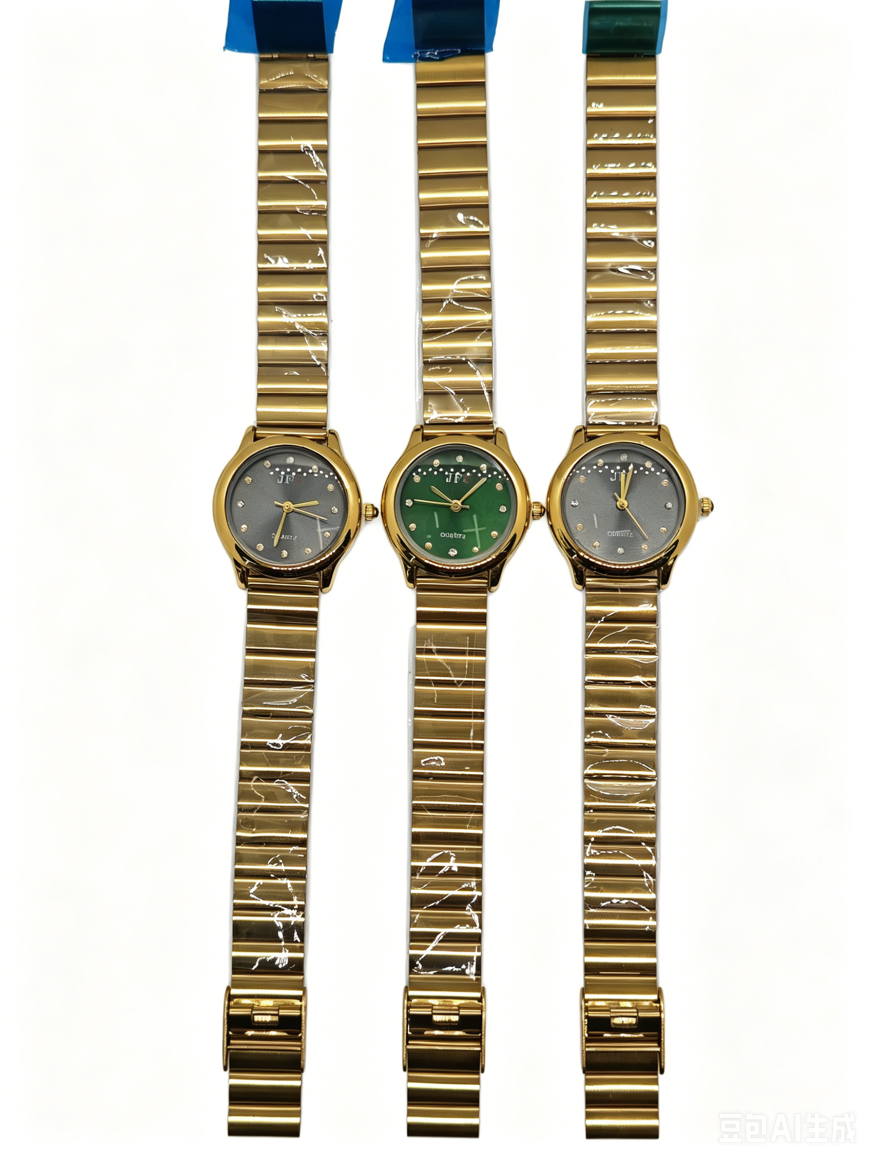 Watch manufacturer's golden steel band irregular dial quartz watch, fashionable and trendy classic design, couple clothing accessory watch 164015108