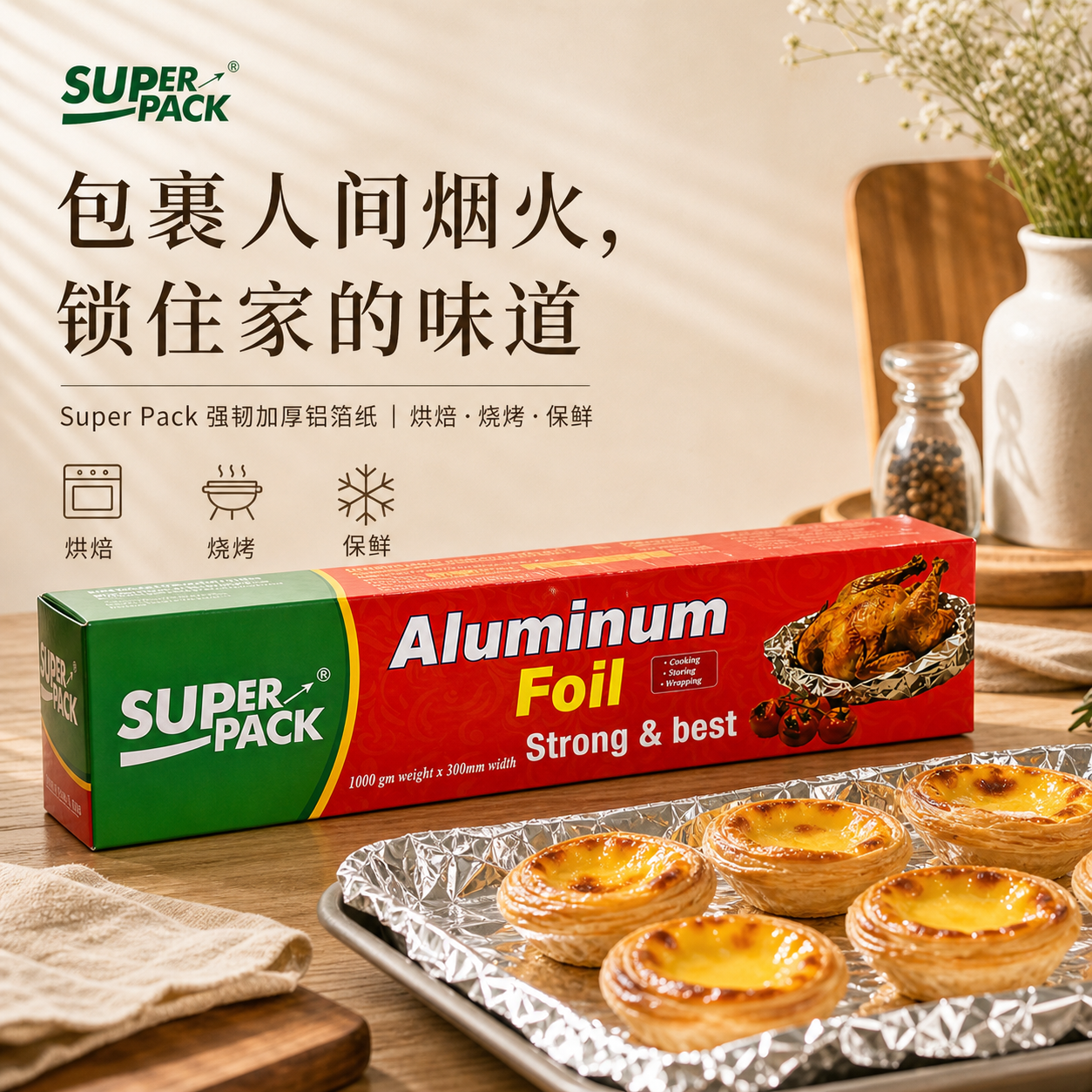 来米国际Super Pack强韧加厚铝箔纸