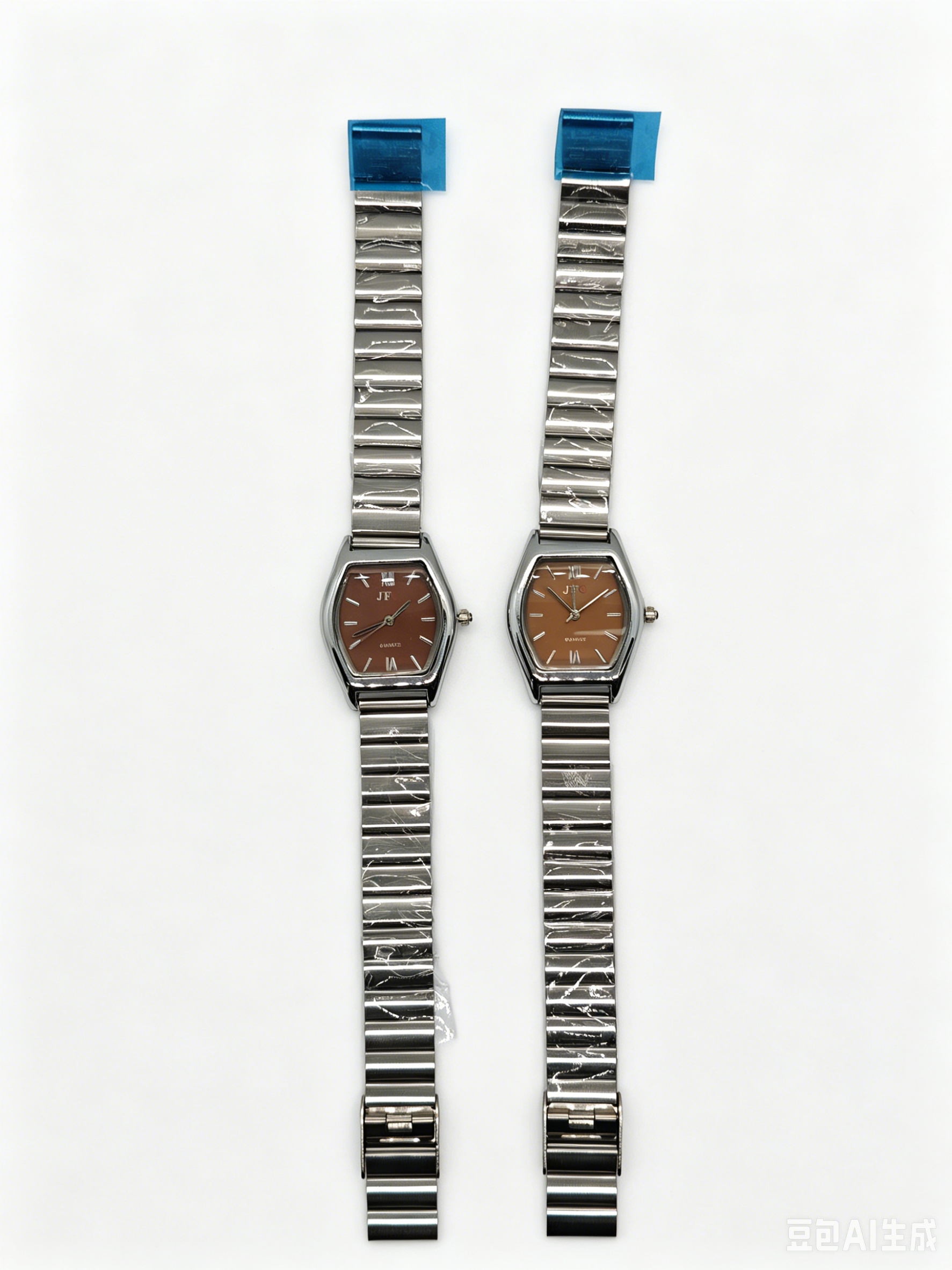 Silver steel band hexagonal dial quartz watch from watch manufacturer, fashionable and trendy classic design, couple clothing accessory watch