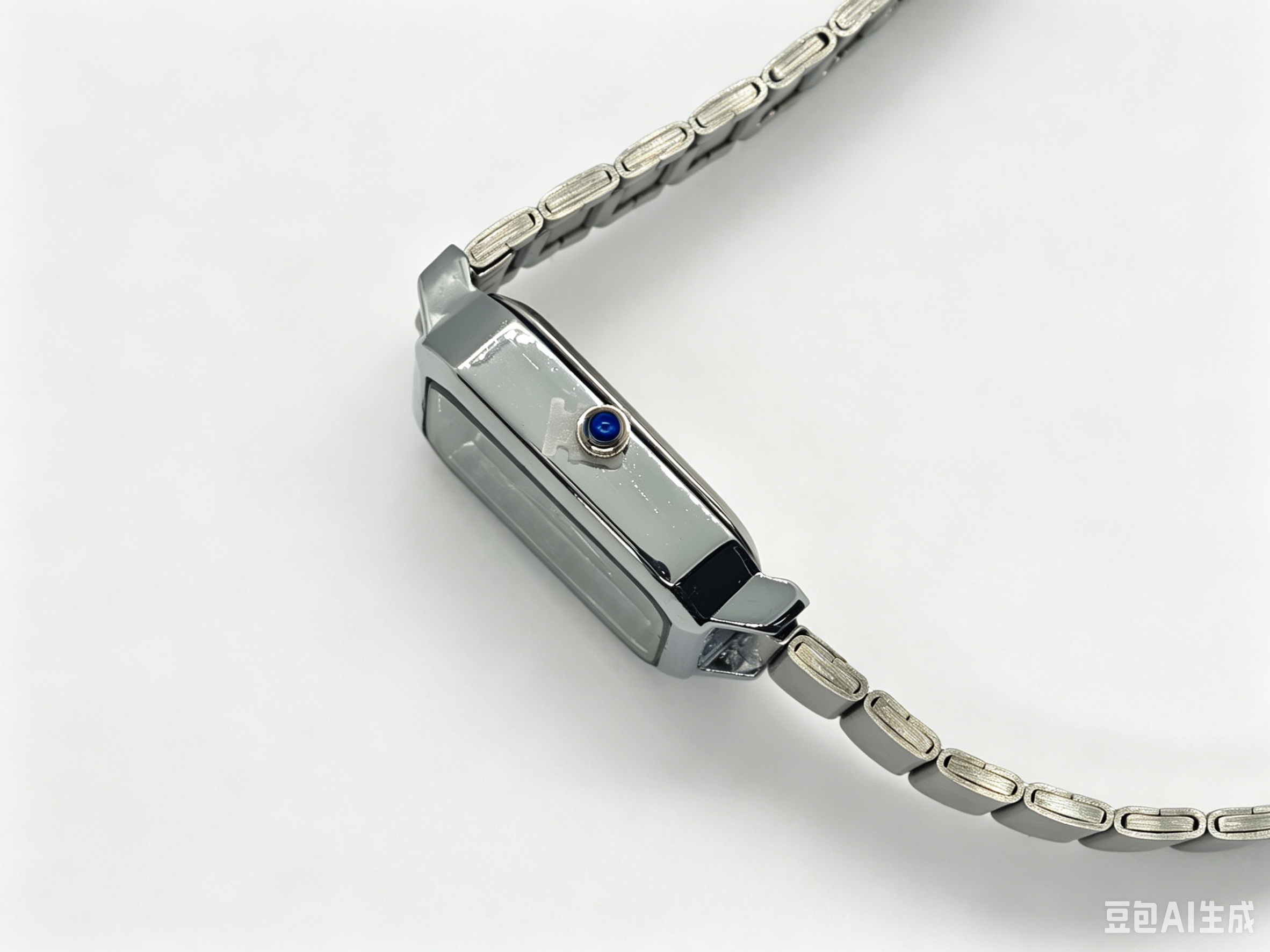 Silver steel band square dial quartz watch from the watch manufacturer, fashionable and trendy classic design, couple clothing accessory watch Application Scenario
