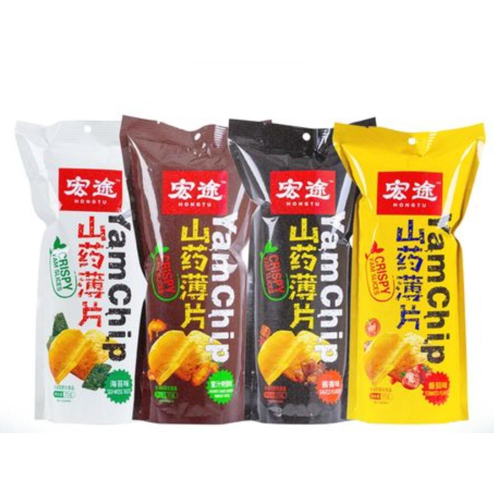 Free shipping! Hongtu Yam Slices 90g, crispy and non-fried yam, healthy snack, relaxing and satisfying, salty and fragrant, delicious Specification image