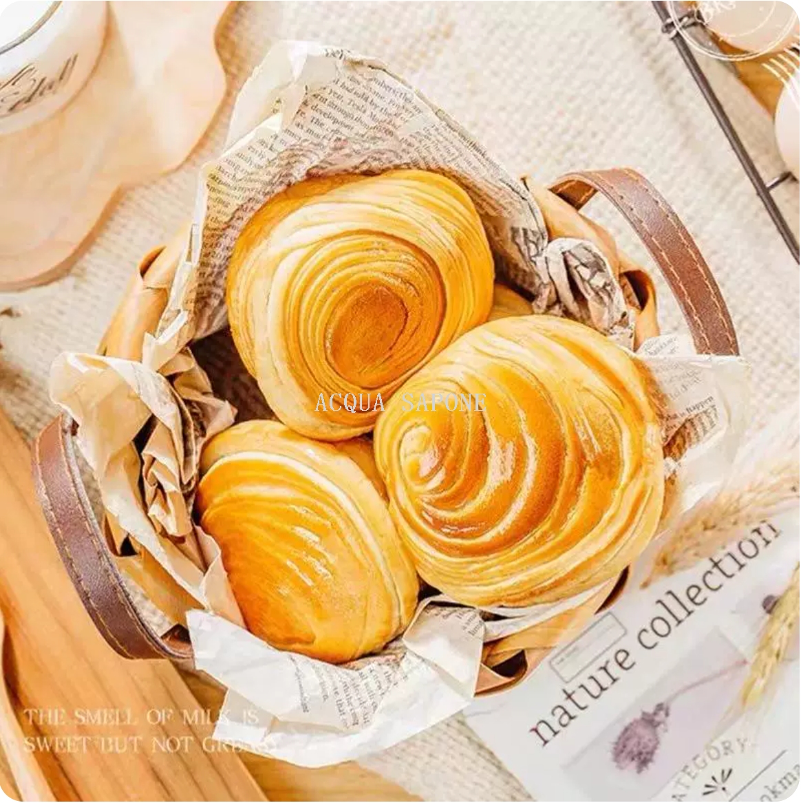 Free shipping! Sugar-free bread, lactic acid bacteria flavored, butter-flavored whole wheat bread, 336g, Manuca snack Item Picture
