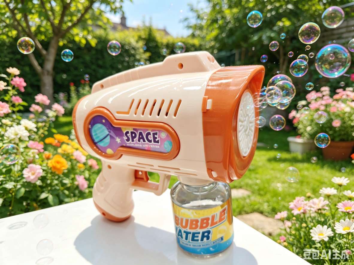 Space astronaut bubble machine, children's handheld fully automatic electric bubble gun, popular and best-selling toys for boys and girls, leak-proof detail image 3