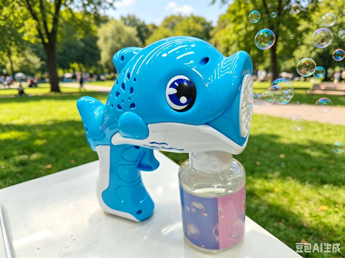 Dolphin Bubble Machine, children's handheld fully automatic electric bubble gun, a popular and best-selling toy for boys and girls, leak-proof