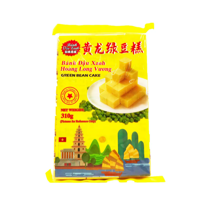 Free shipping! Vietnamese Ruxiang Huixiang Huanglong Mung Bean Cake 310g, made with traditional craftsmanship, is fine, dense, fragrant and not overly sweet