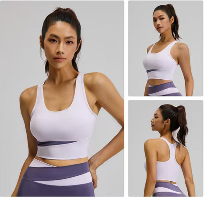 Yoga wear, women's quick-drying high-elasticity sports underwear, tight vest, outdoor fitness outfit