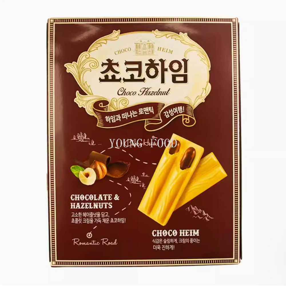 Free shipping! Korean imported snack food delicacies can be found at Yunkexian Chocolate Hazelnut Wafers 284g Specification image