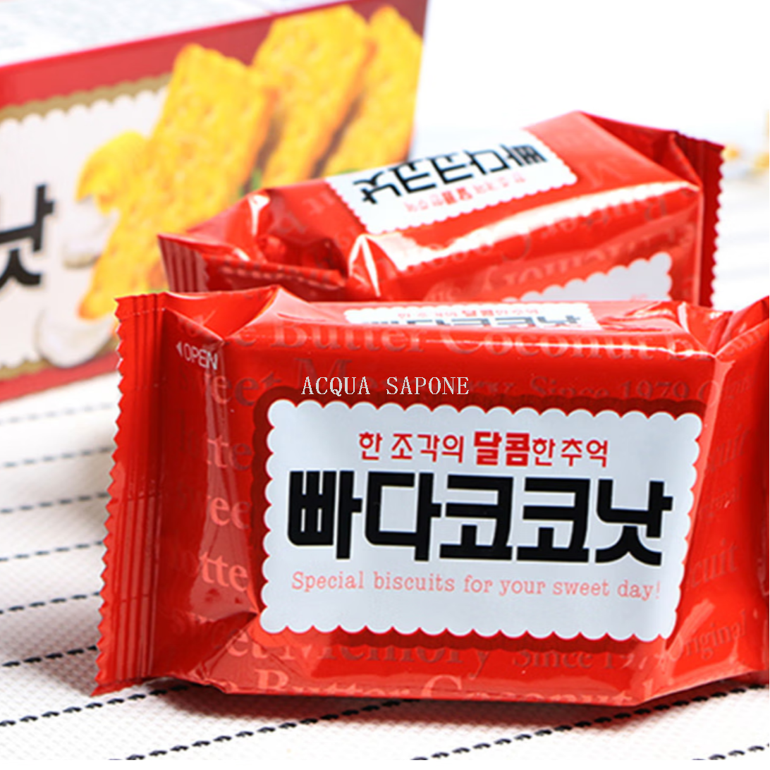 Free shipping! Korean imported Lotte Crispy cookies with butter and coconut flavor, 300g, fresh coconut aroma, crispy and fragrant Specification image