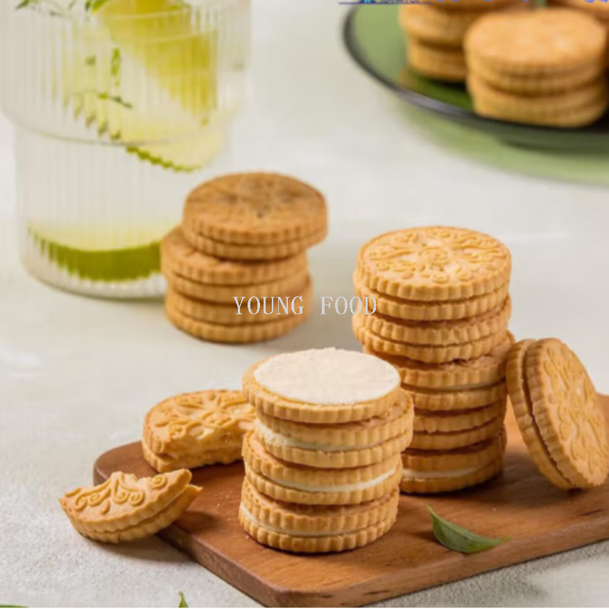Free shipping! Korean imported snack foods, cookies, pastries, and snacks, Lotte pineapple sandwich cookies 105g Specification image