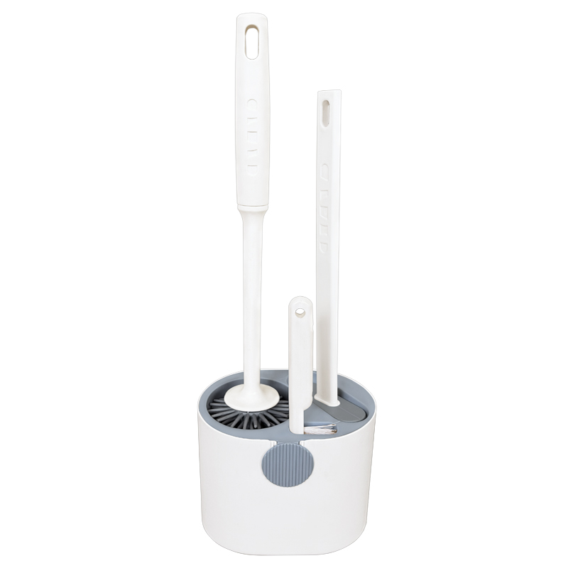 A set of electroplated toilet brushes with no dead corners, specially designed for bathroom use details Picture
