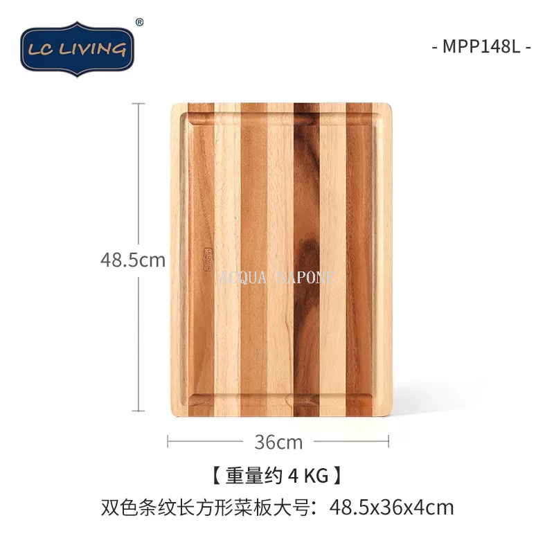 Free shipping! lcliving Thai acignon wood imported unpainted, wax-free, anti-mold solid wood cutting board for home use