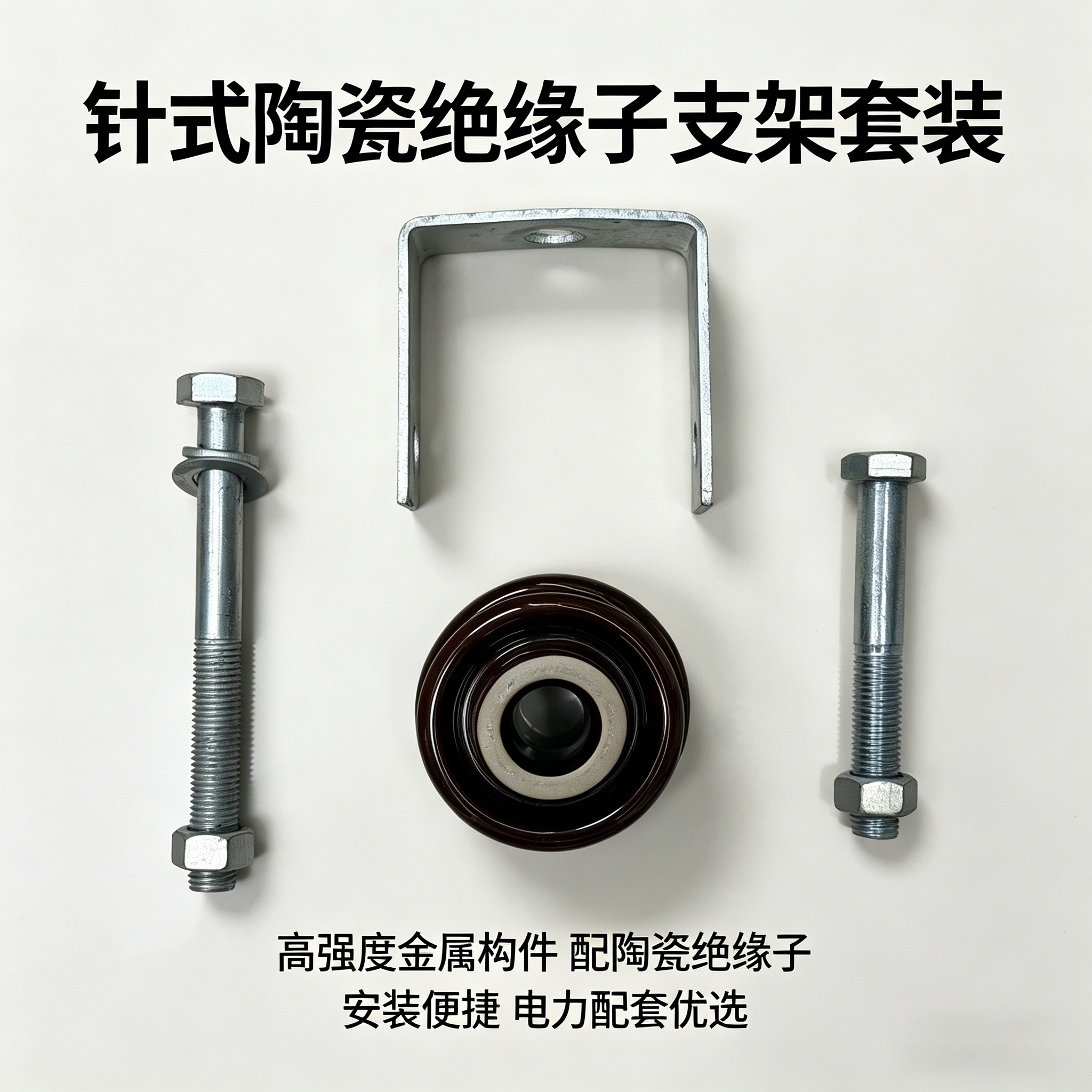 High-quality ceramic pin insulators, with high-temperature sintered glaze surface and strong hydrophobicity. It does not break down or crack, and is suitable for power stations and transmission lines. Strict quality inspection Specification image