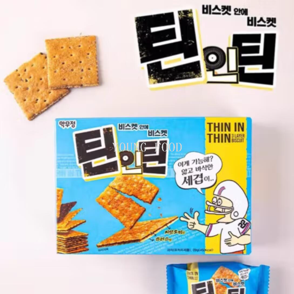 Free shipping! Korean imported snack food, cookies, pastries, snacks, LIKESKY stacked crispy biscuits 200g Item Picture