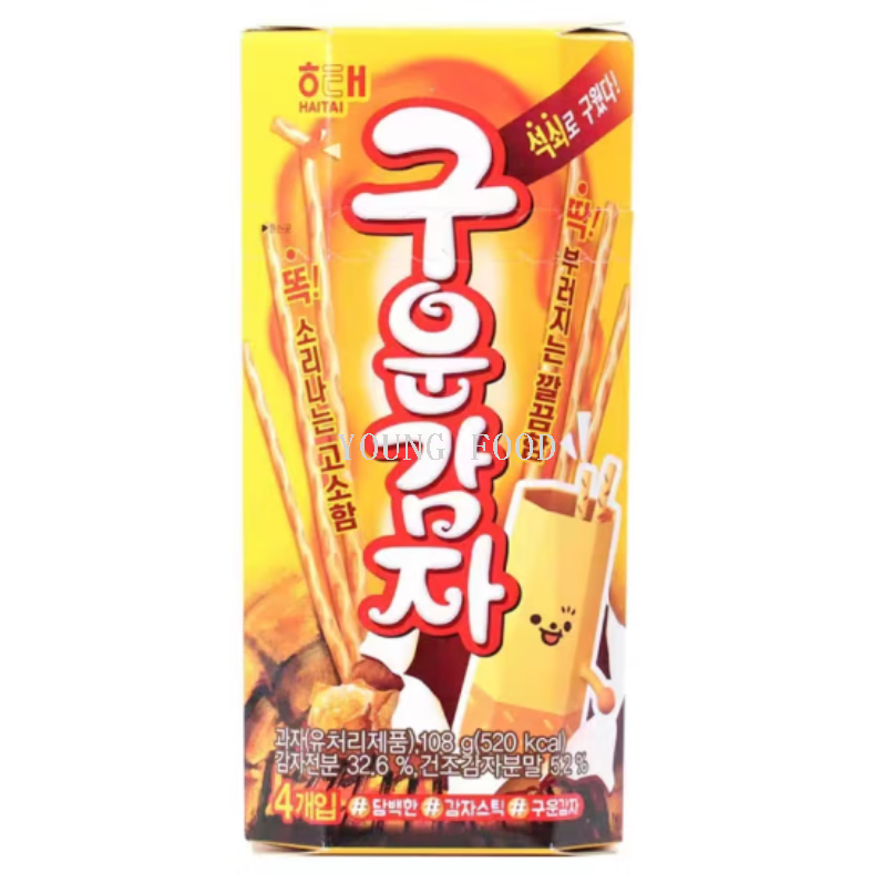 包邮！韩国海太大烤薯棒饼干原味108g进口食品下午茶点心薯香酥脆