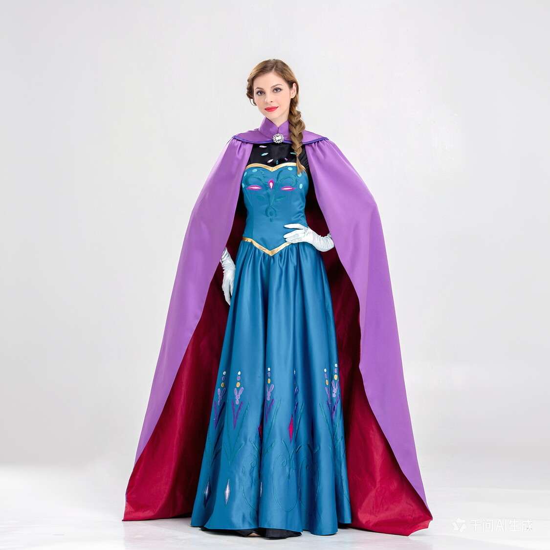 Halloween costumes: Frozen cosplay Elsa princess role-playing adult Snow White performance costume full figure