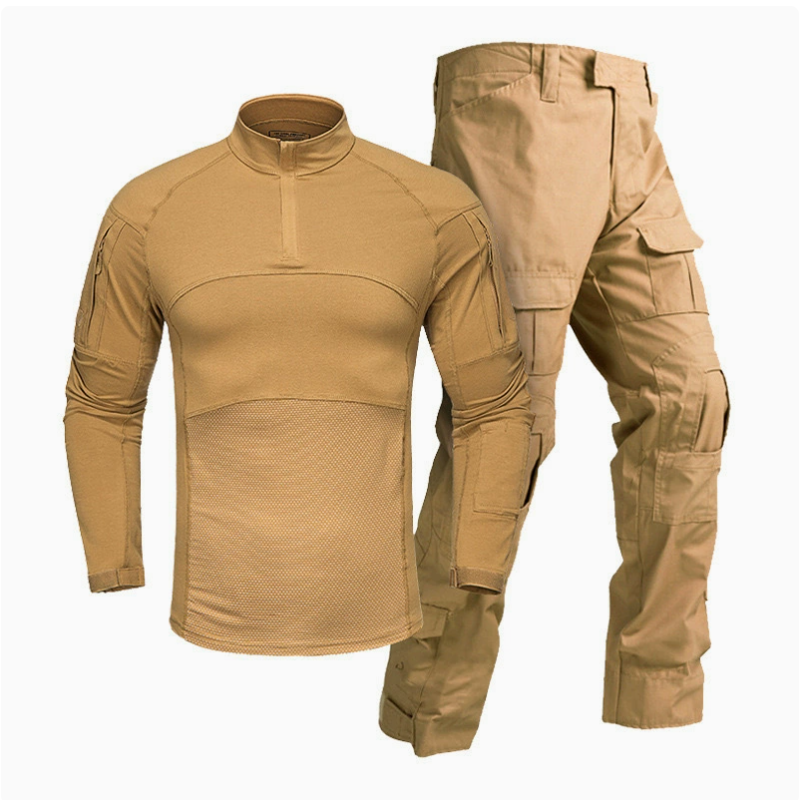 Waterproof and windproof knitted frog suit, long-sleeved suit, camouflage suit, men's shirt, cross-border frog suit, outdoor training camouflage tactical suit Item Picture