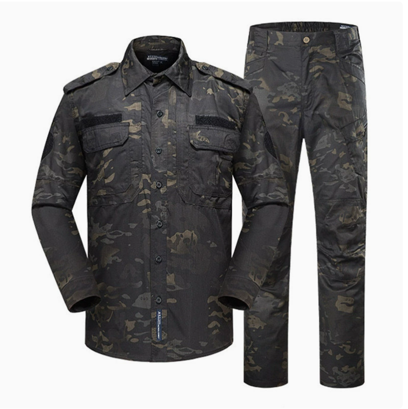 Outdoor sports training suit X7 camouflage long-sleeved suit breathable and wear-resistant instructor suit tactical training suit details Picture