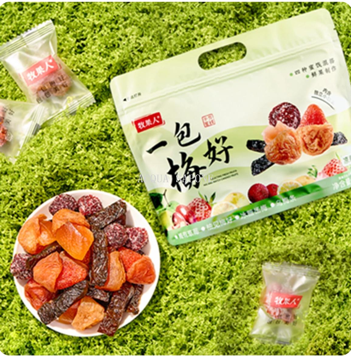 Free shipping! One bag of Muguoren's Meihao 200g mixed dried fruits, candied fruits and preserved fruits allows you to enjoy four kinds of fruits details Picture