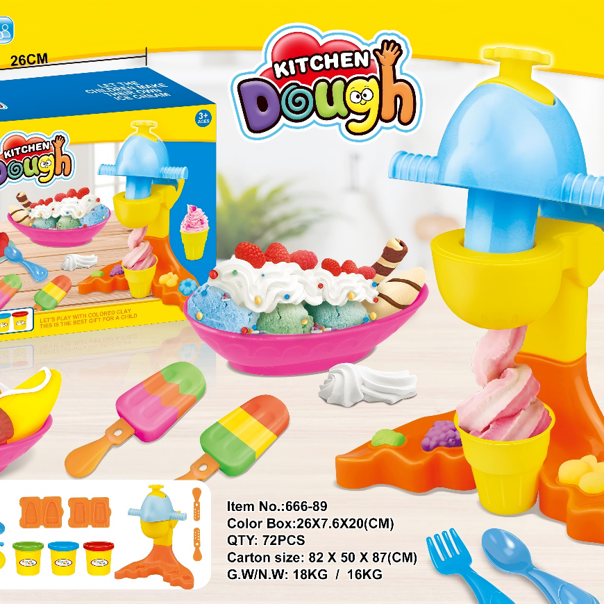Icecream Maker Play Dough Kitchen Set details Picture