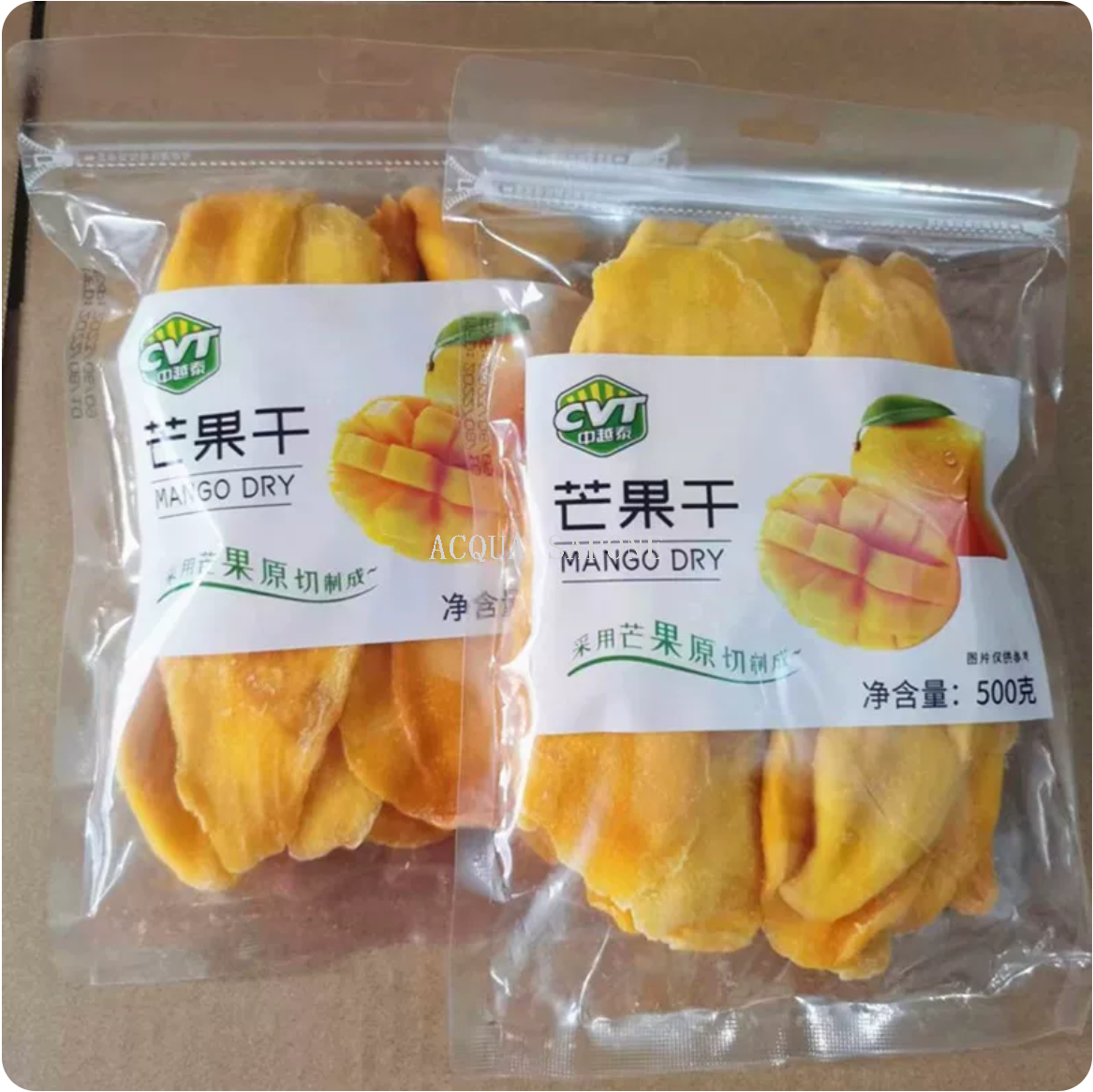 Free shipping! Vietnamese imported food CVT dried mango 500g, thick-cut whole fruit, 1:22 golden sweet and sour ratio preserved fruit