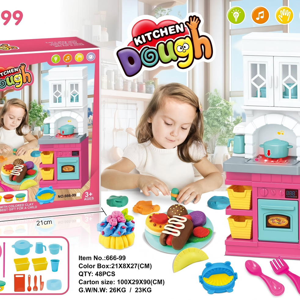 Light & Sound Simulation Kitchen Play Dough Series details Picture