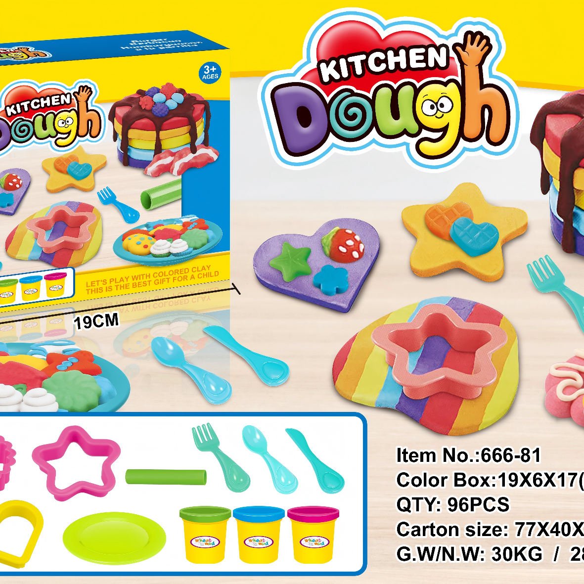 Dessert & Cake Baking Play Dough Kitchen Set Item Picture