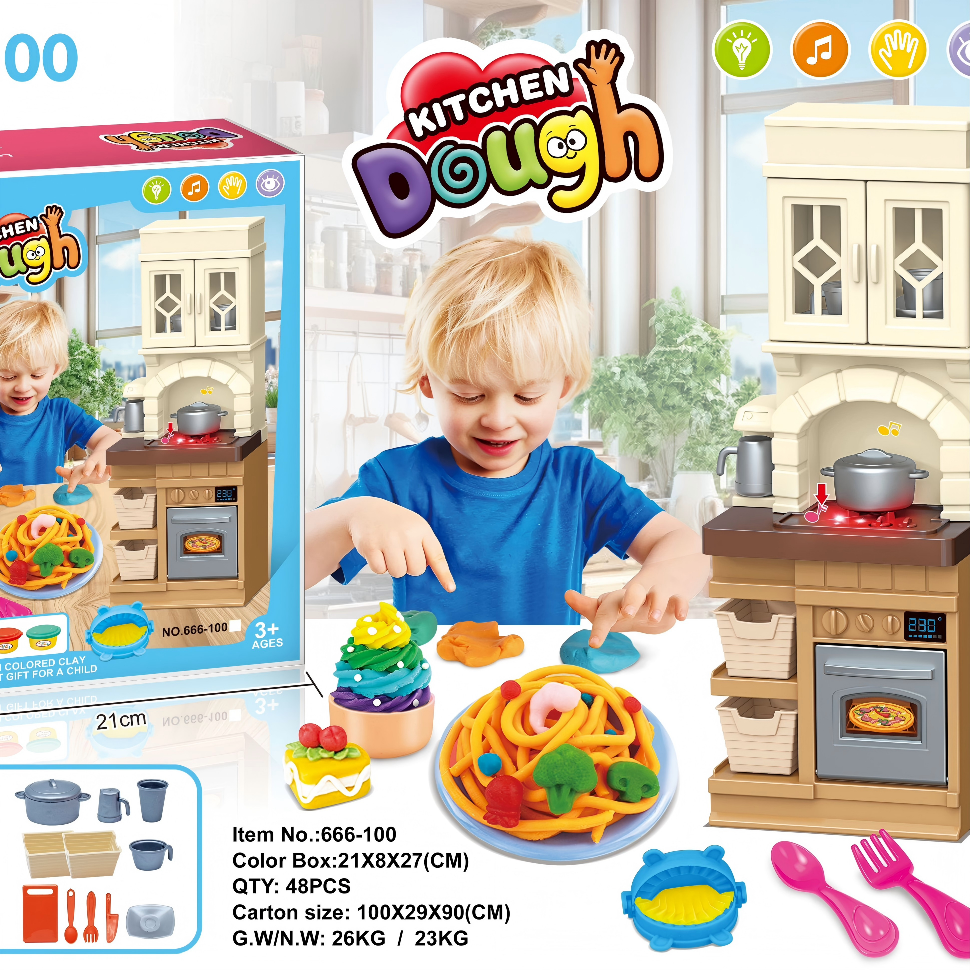 Light & Sound Simulation Kitchen Play Dough Series full figure