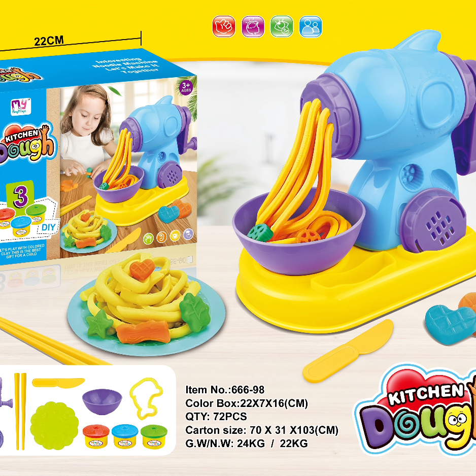 Shark Pasta Maker Play Dough Kitchen Set details Picture