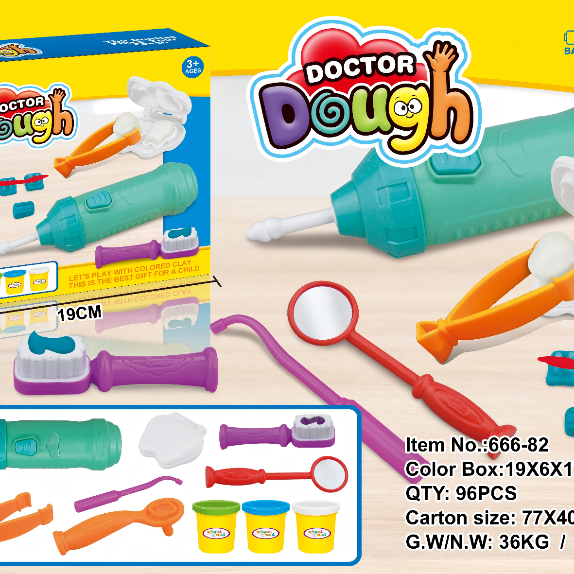 ELeitrim  Dentist Play Dough Set Item Picture