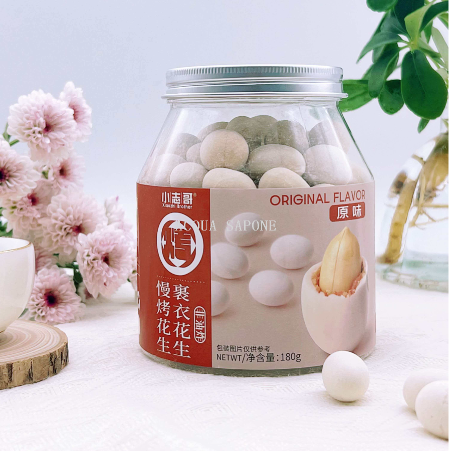 Free shipping! Xiao Zhi Ge slow-roasted peanuts Coated with 180g, original flavor with coconut flakes, sweet and crispy, a snack to go with alcohol Item Picture