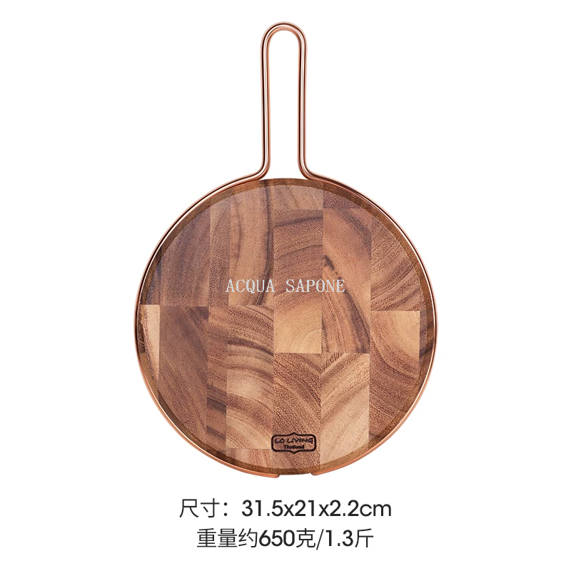 Free shipping! lcliving baby food cutting board, solid wood household steak plate, small fruit cutting board, cutting board Item Picture