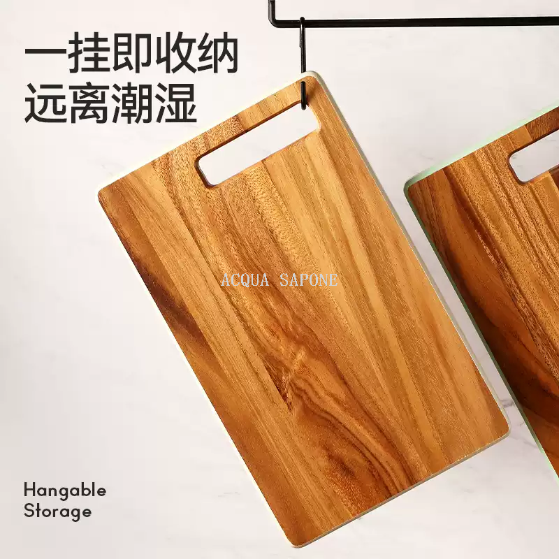 Free shipping! Thai lcliving acignon wood cutting board, household anti-mold board, cutting board handle, solid wood cutting board