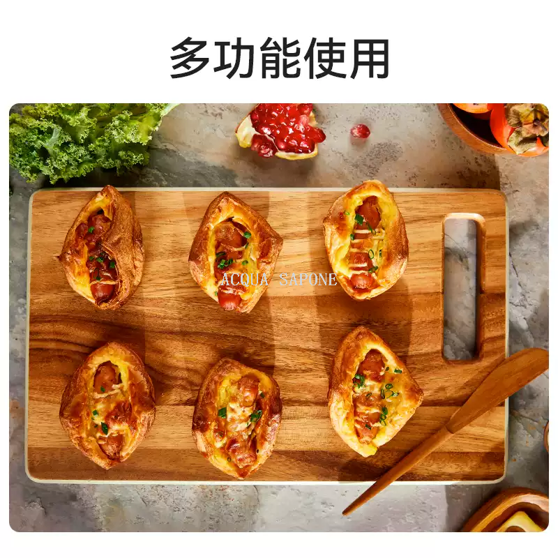 Free shipping! Thai lcliving acignon wood cutting board, household anti-mold board, cutting board handle, solid wood cutting board Item Picture