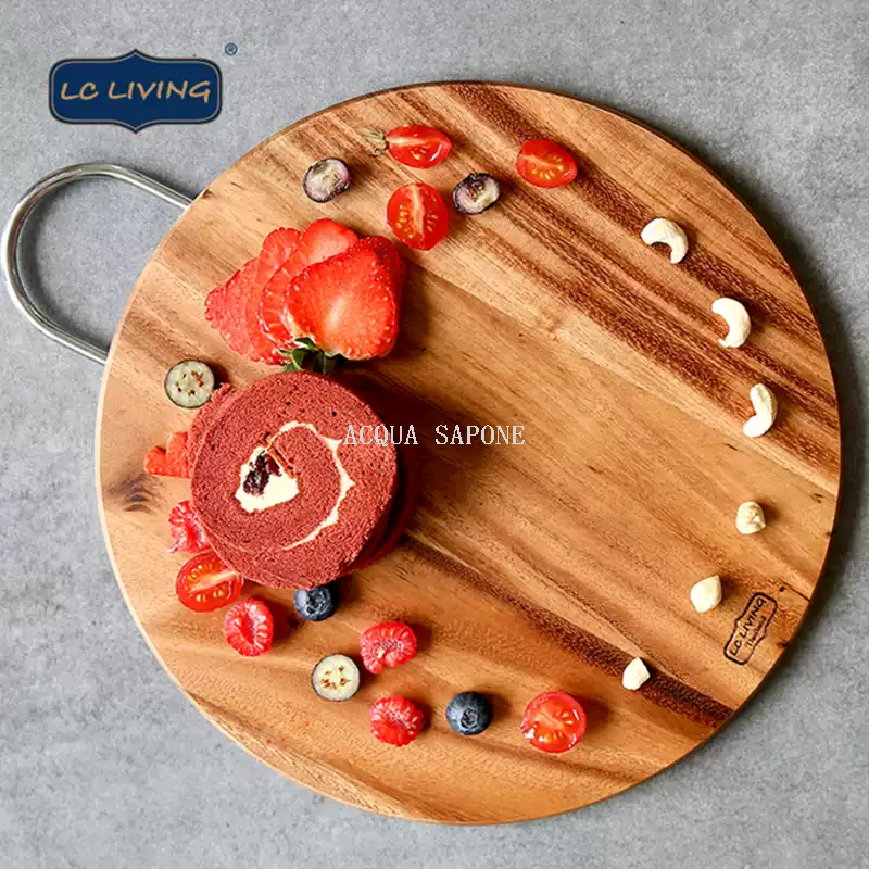 Free shipping! lcliving Thai imported solid wood household cutting board, round kitchen cutting Chinese cutting board, sticky board *-* Application Scenario