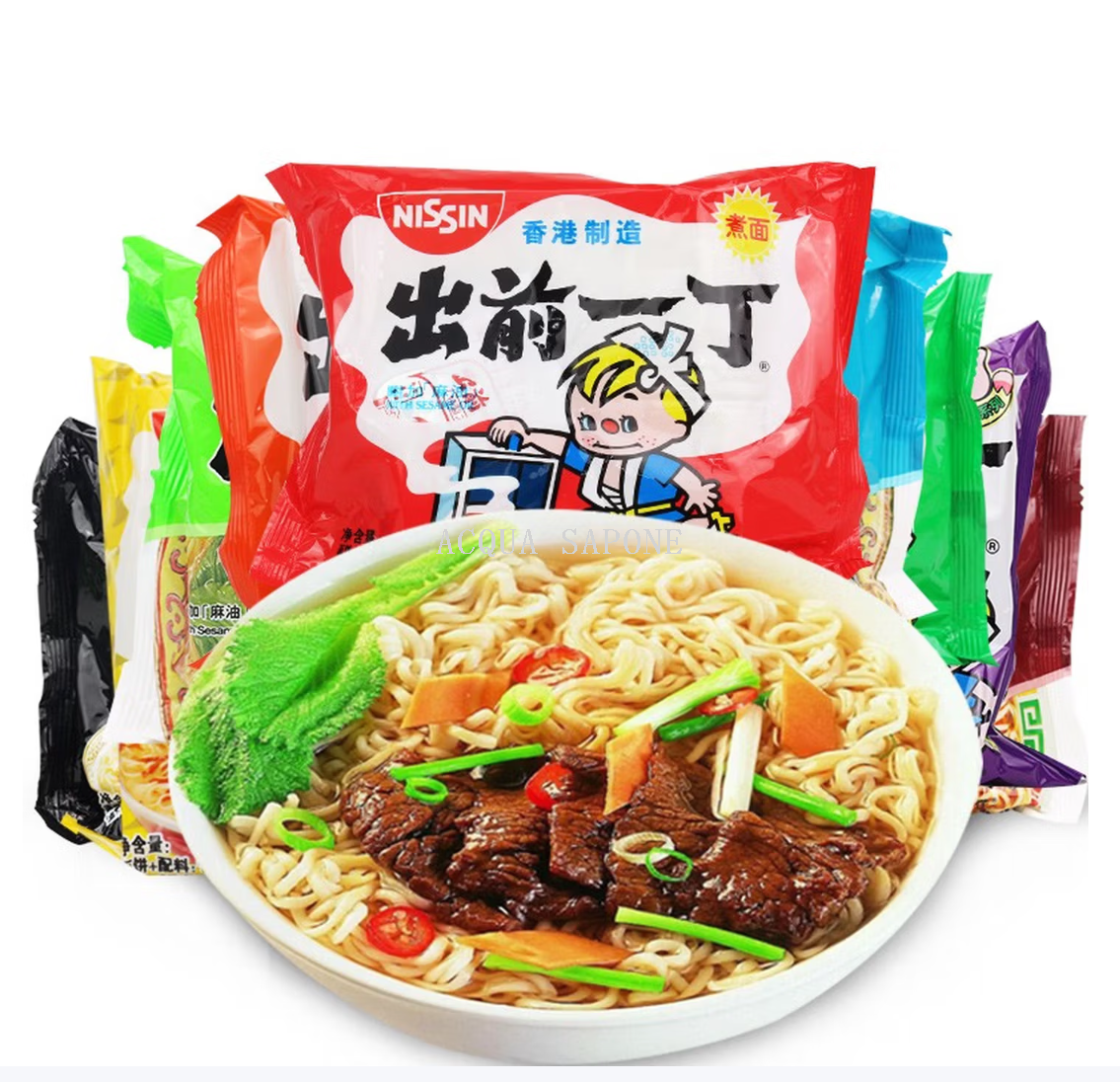 Free shipping! Hong Kong imported food instant noodles, fast food, ready to eat with boiling water, daily clearance, 1 ding instant noodles 100g Item Picture