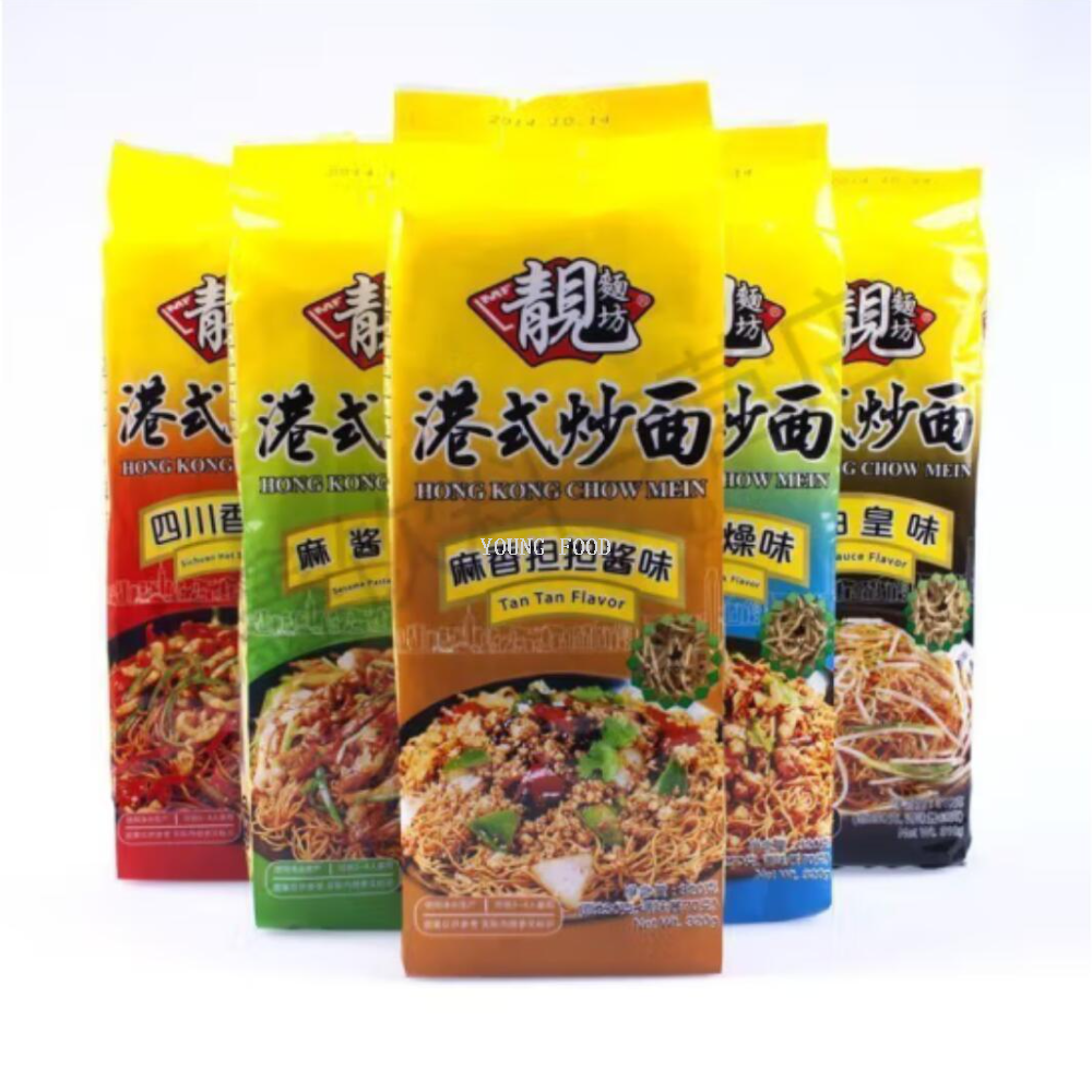 Free shipping! Liang Mian Fang Hong Kong-style Fried Noodles 310g Delicious non-fried instant noodles, the exclusive choice for tea restaurants, with a dry and fragrant taste