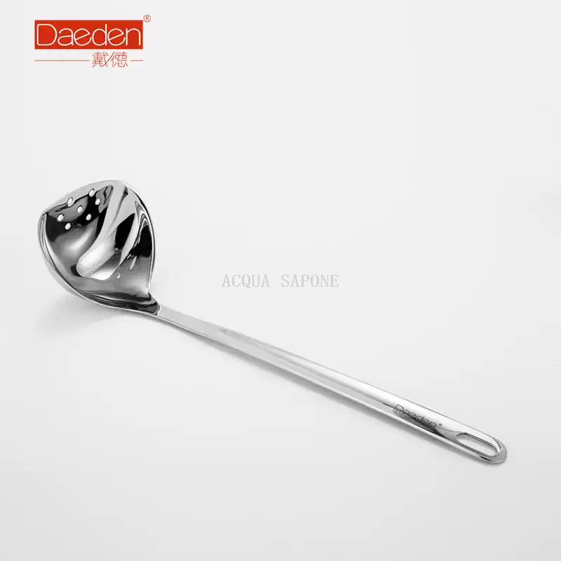 Free shipping! The Dade 18/10 food-grade stainless steel standing strainer is a household hot pot strainer for scooping and filtering dumplings details Picture