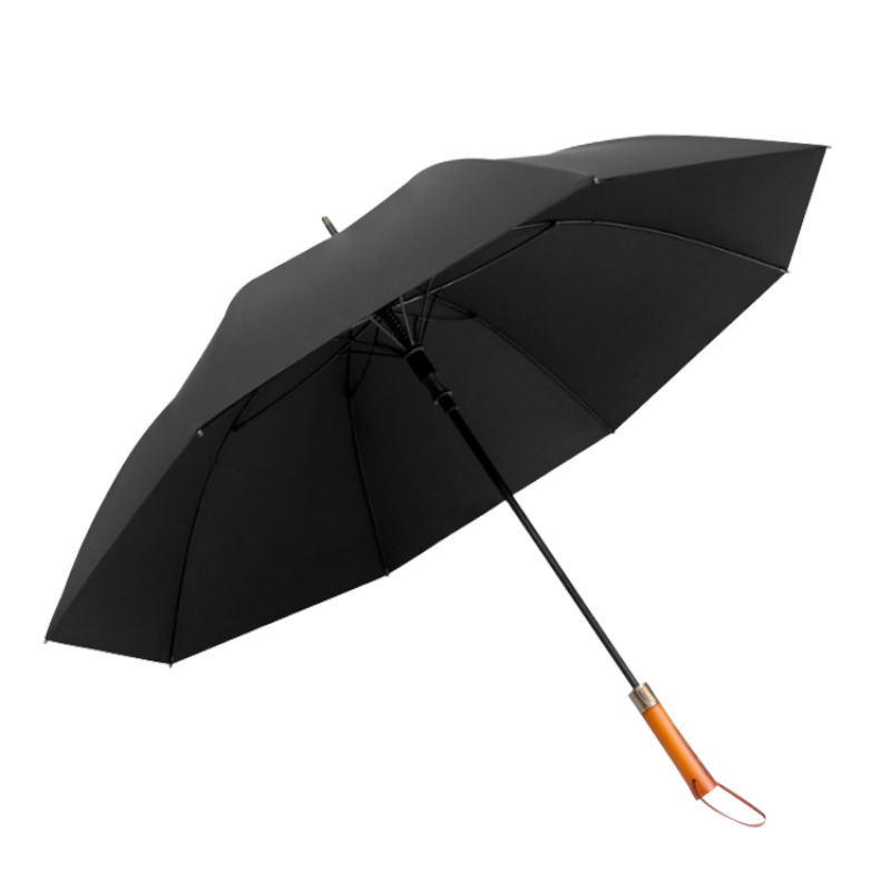 Hengdun retro light luxury solid wood handle automatic straight umbrella, bronze metal umbrella tip reinforced to resist wind, available in multiple colors, high-end all-weather umbrella for business men, specially designed for commuting and gifting, supports wholesale and custom logo details Picture