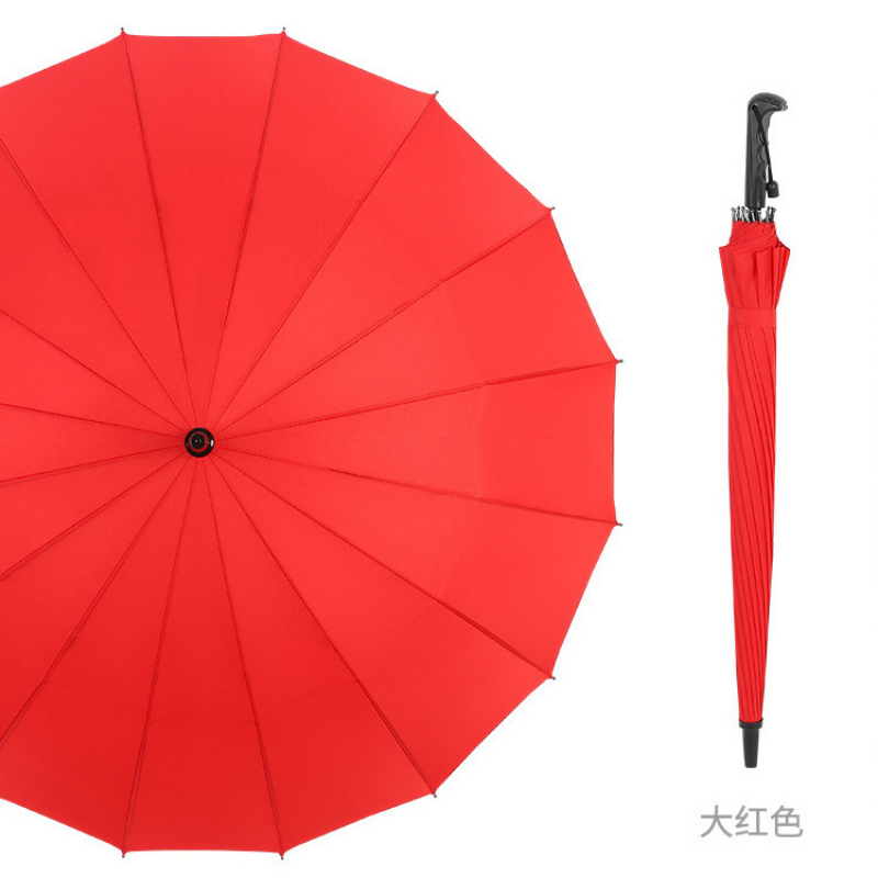 The Hengdun 16-bone reinforced straight-bar automatic umbrella opens in one second. It is windproof and reinforced, resistant to wind and heavy rain. The frosted handle is comfortable and anti-slip. Multiple colors are available. It is a business and commuting umbrella that can be used in both weather and rain. Customized logo is available for wholesale Application Scenario
