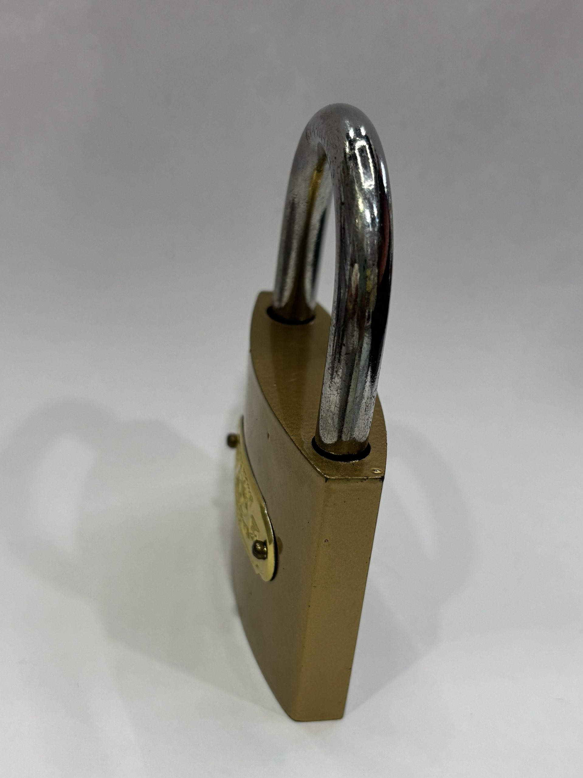 [Fangyuan Lock Industry] 75mm single-line imitation copper lock door lock padlock Item Picture