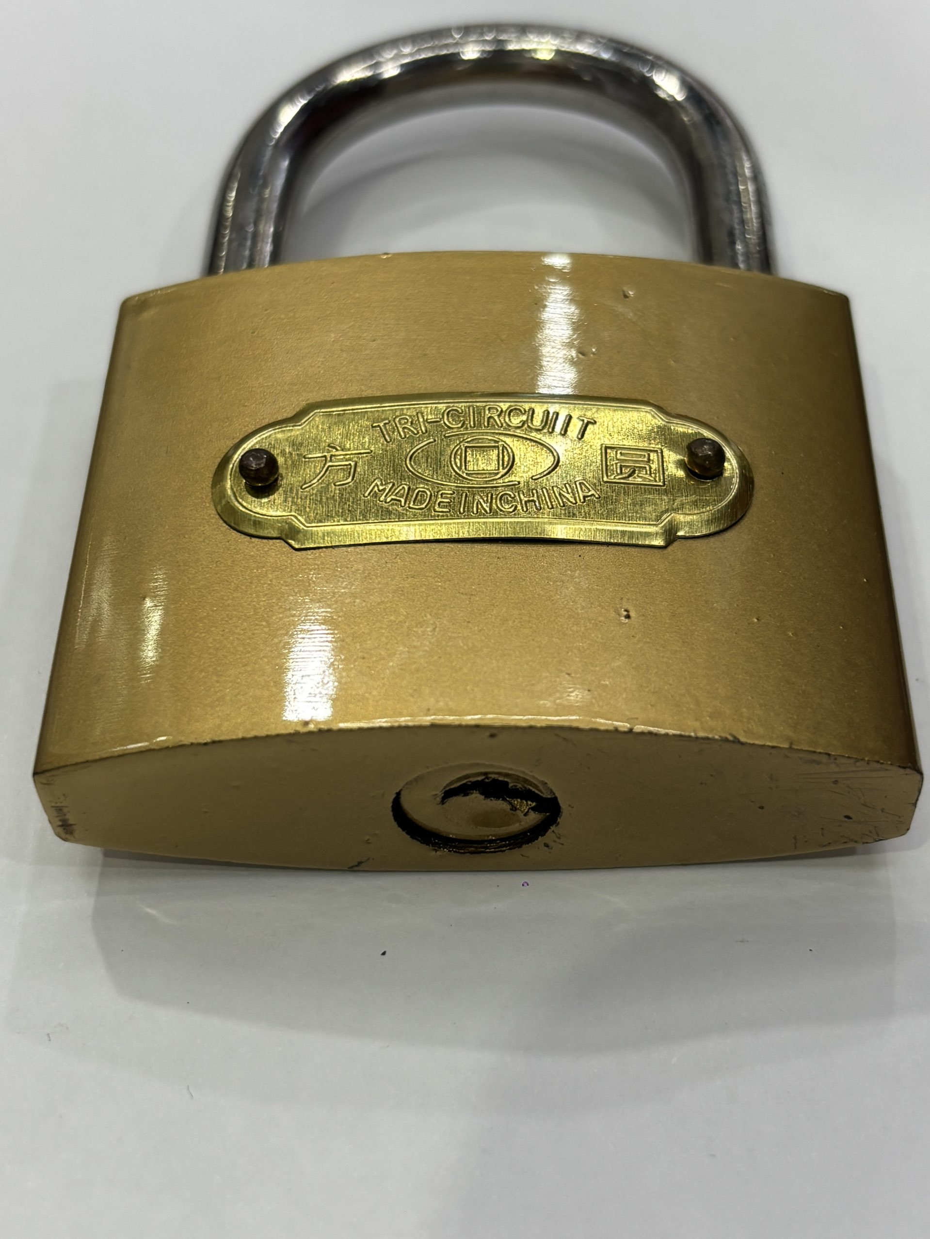 [Fangyuan Lock Industry] 75mm single-line imitation copper lock door lock padlock Application Scenario