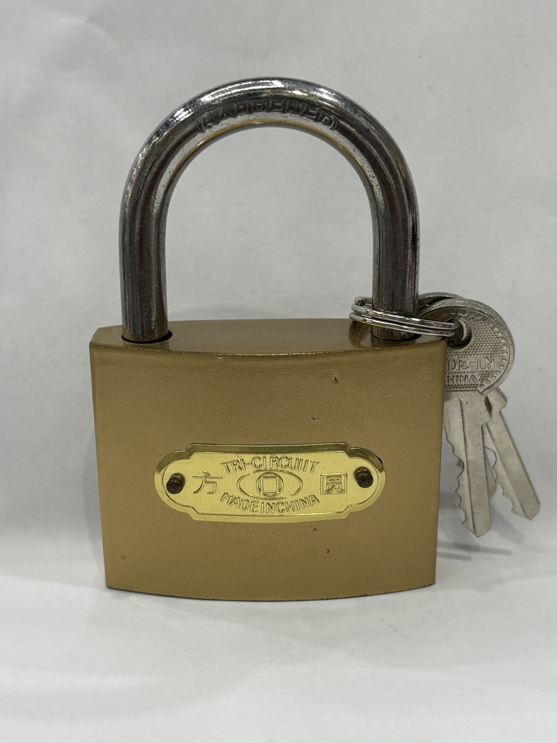 [fangyuan lock industry] 75mm una palabra imitación latón cerradura cerradura de puerta candado