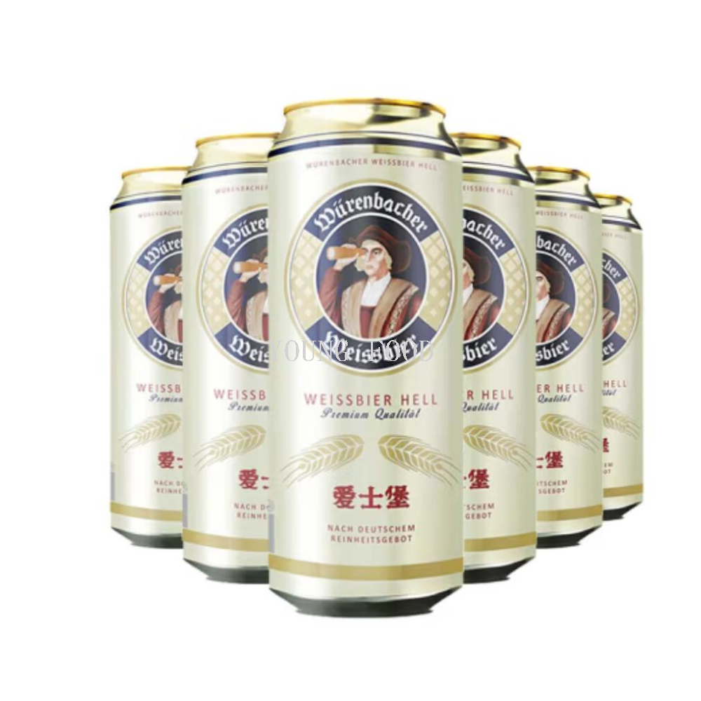Free shipping! German imported Asbourg Wheat White Beer 500ml, carefully crafted by a century-old distillery, with a rich wheat aroma