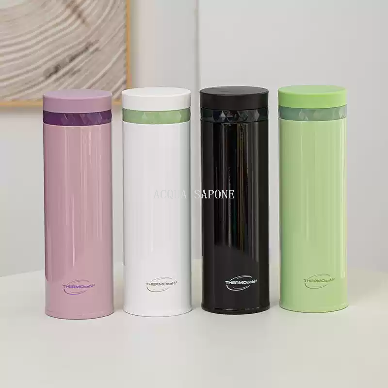 Free shipping! The new Thermos CSYO-500 double-layer vacuum insulated cup is simple, lightweight and made of stainless steel for both heating and cooling details Picture