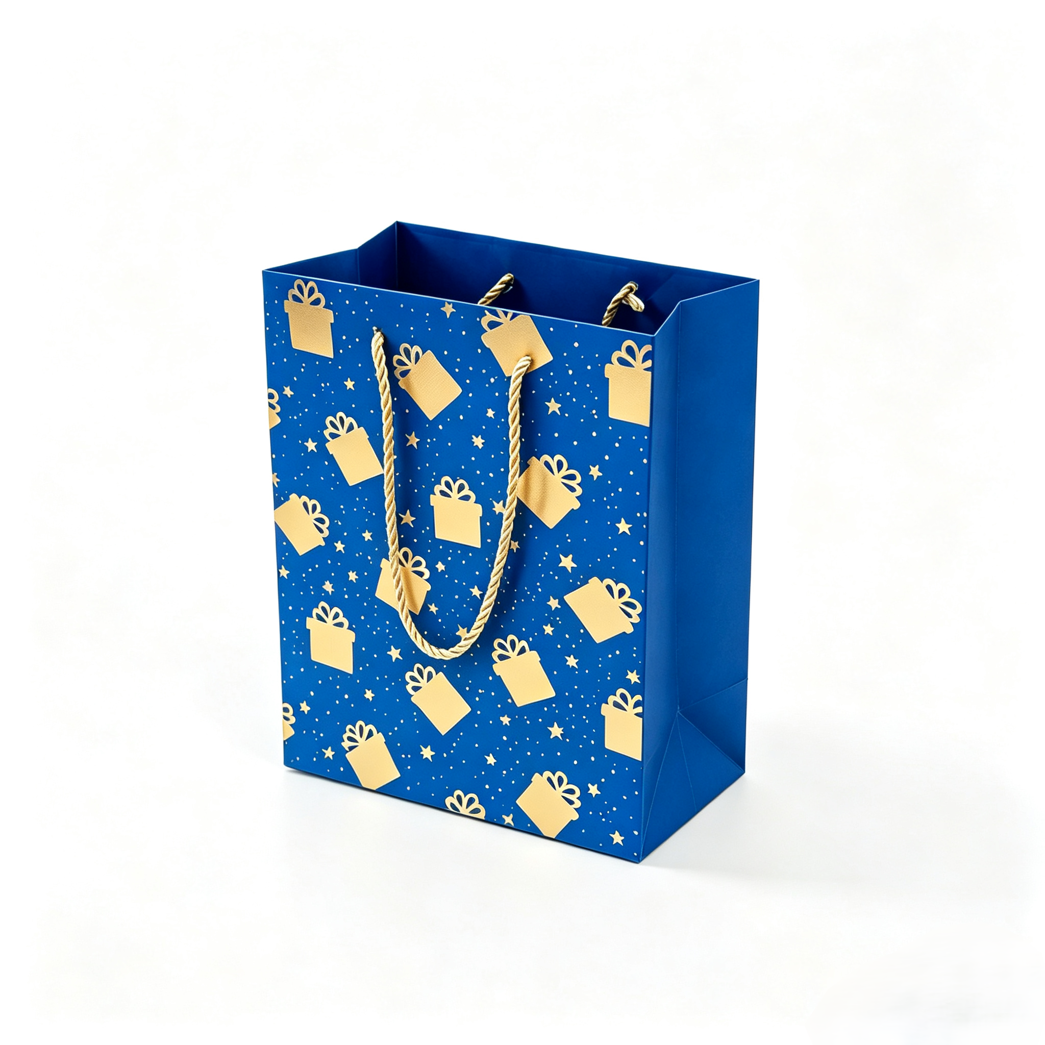 The source factory's white card paper gift bags, multi-color gilded gift bags, high-end paper bags, create a festive gift-giving atmosphere and fill up the gift paper bags Application Scenario