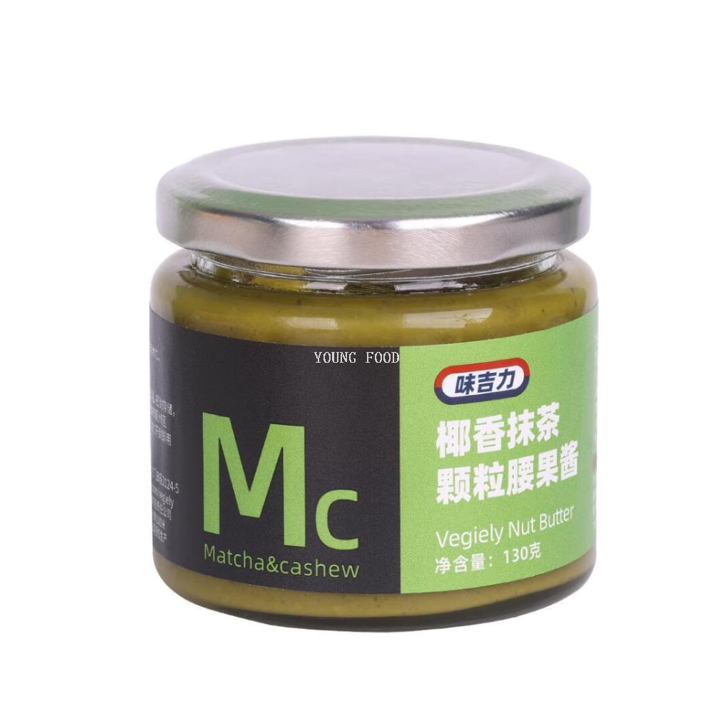 包邮！味吉力椰香抹茶颗粒腰果酱130g 多种坚果奇妙融合 蘸酱料产品图