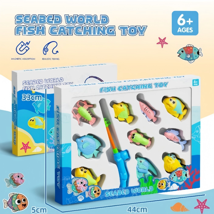 TL66261 Underwater World Magnetic Single-Pole Fishing Toy Set, Children's Early Education, Intelligence, Water Play and Interactive toys Specification image