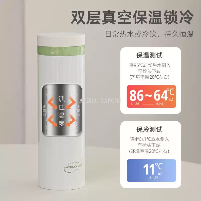Free shipping! The new Thermos CSYO-500 double-layer vacuum insulated cup is simple, lightweight and made of stainless steel for both heating and cooling Application Scenario
