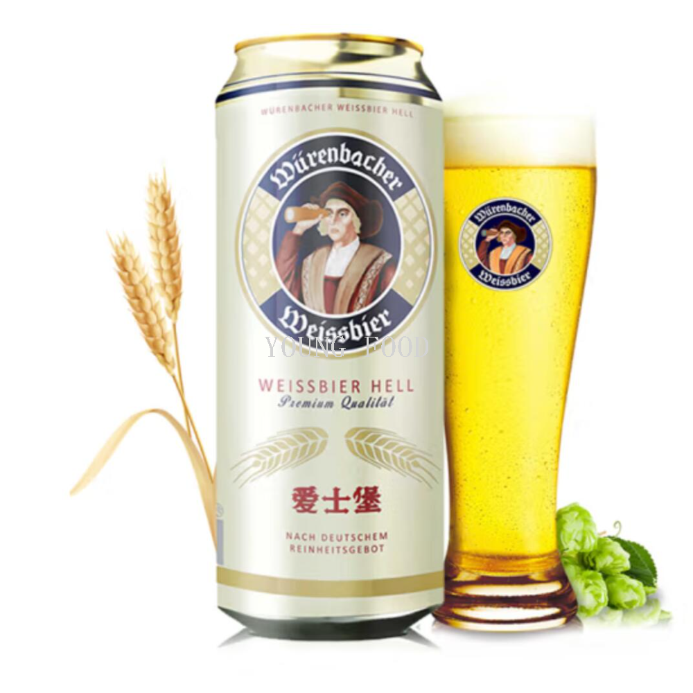Free shipping! German imported Asbourg Wheat White Beer 500ml, carefully crafted by a century-old distillery, with a rich wheat aroma Application Scenario