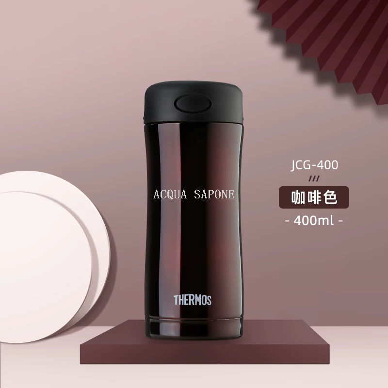 Free shipping! Thermos stainless steel vacuum insulated Cup JCG-400 for men's business office cooling Item Picture